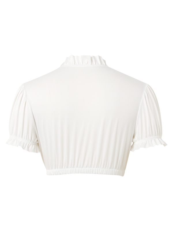 Bavarian Crop Tops - Bavarian-Inspired Crop Blouse