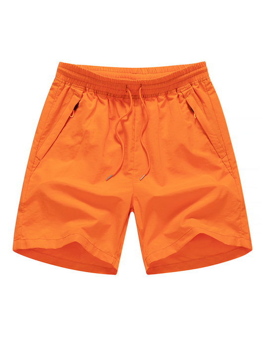 Beach Shorts- Men's Quick-Dry Beach Shorts- Orange- Pekosa Women Fashion