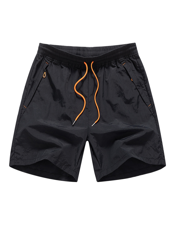 Beach Shorts- Men's Quick-Dry Beach Shorts- Black- Pekosa Women Fashion