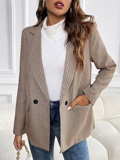 Blazers - Classic Houndstooth Women's Blazer