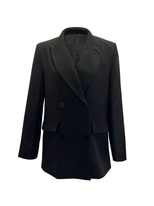 Blazers - Structured Double-Breasted Blazer for Professional Look