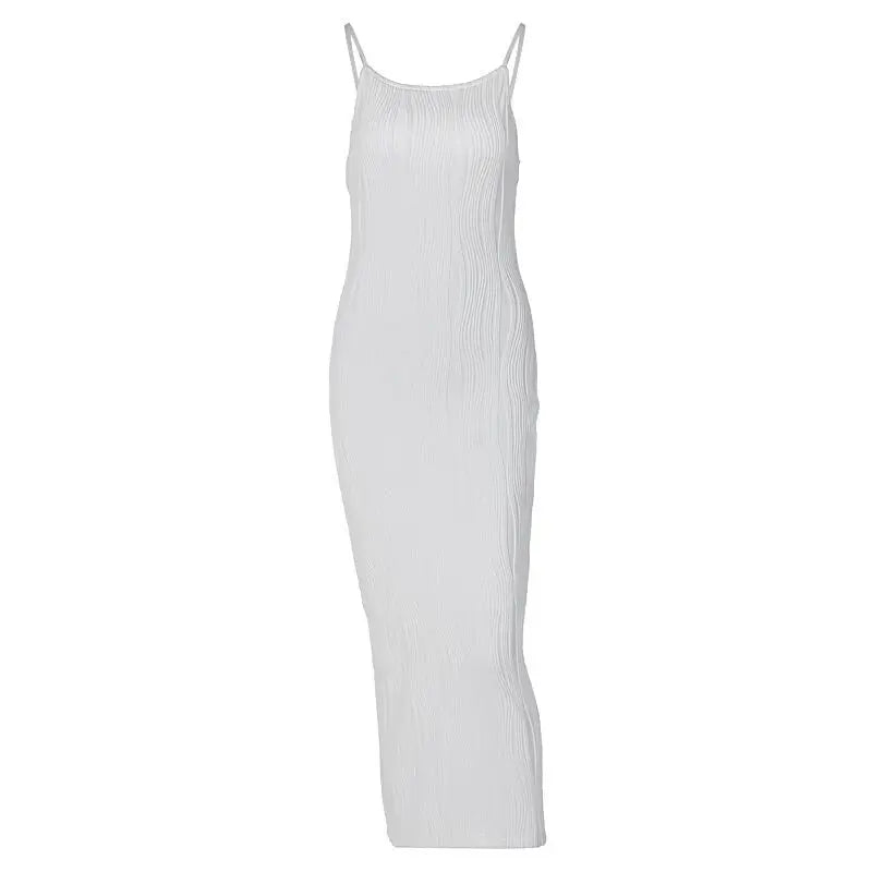 Bodycon Dresses- Elegant Long Ribbed Dress - Ideal for Business and Dinners- - Pekosa Women Fashion