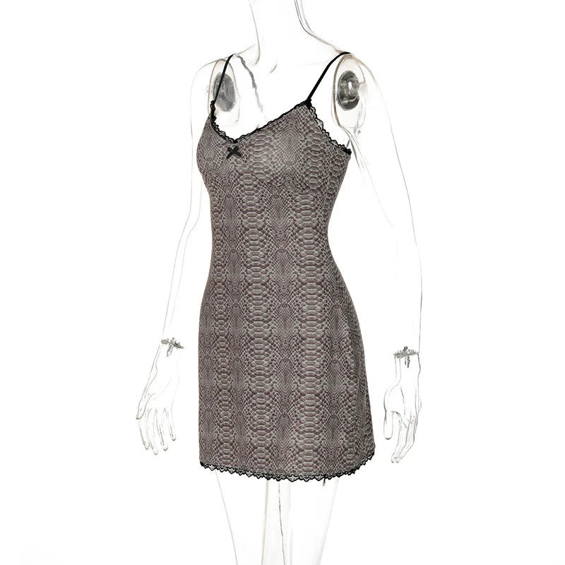 Bodycon Mini Dresses - Python Print Party Pencil