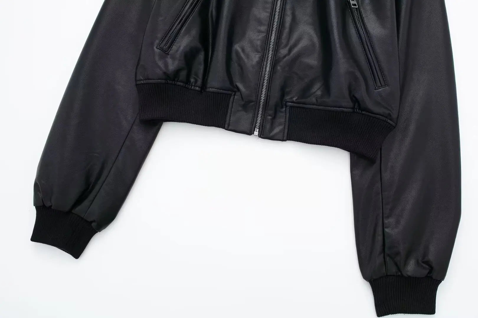 Bomber Jackets - Aviator Leatherette Jacket Urban Suede Bomber