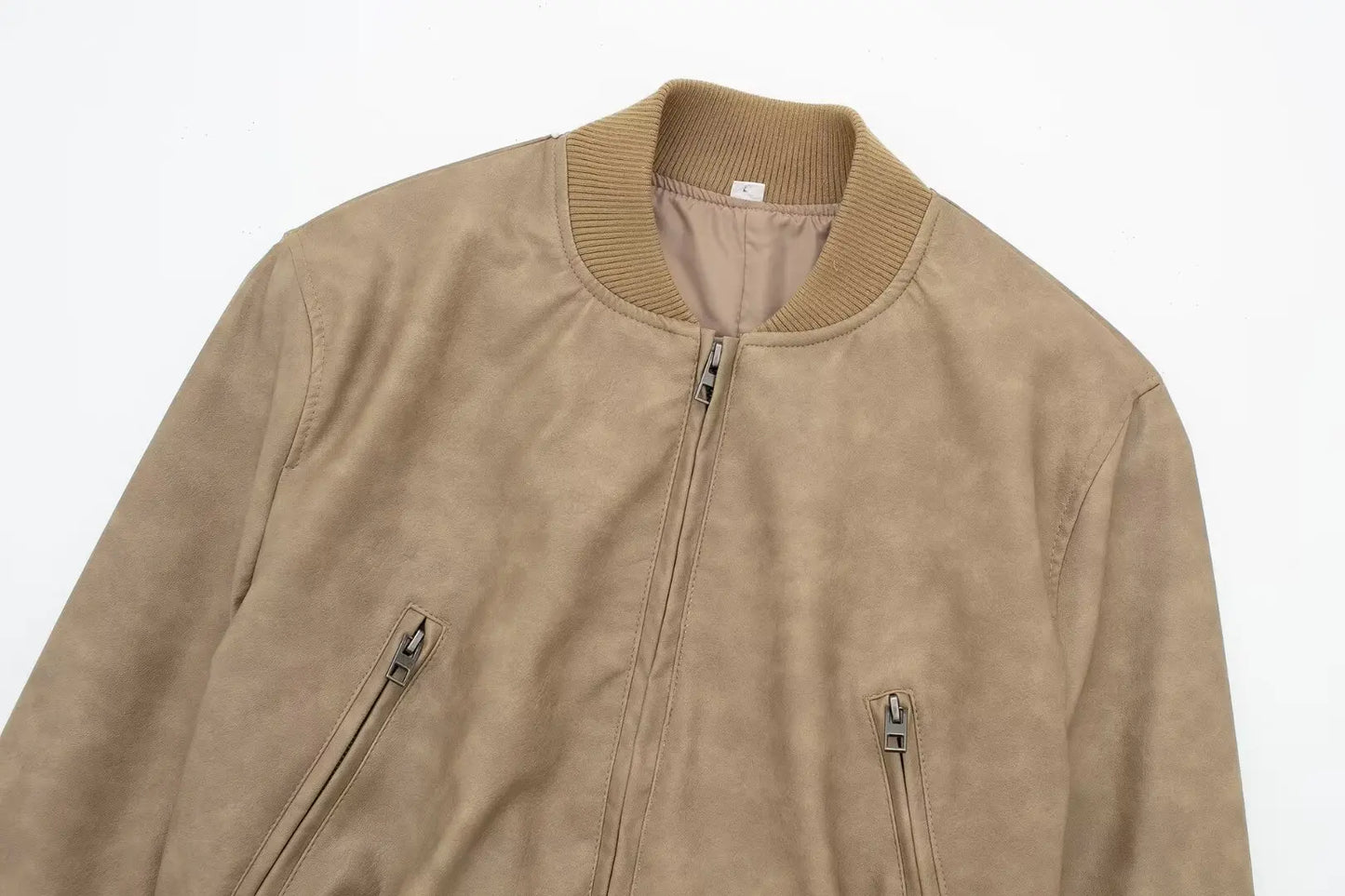 Bomber Jackets - Aviator Leatherette Jacket Urban Suede Bomber