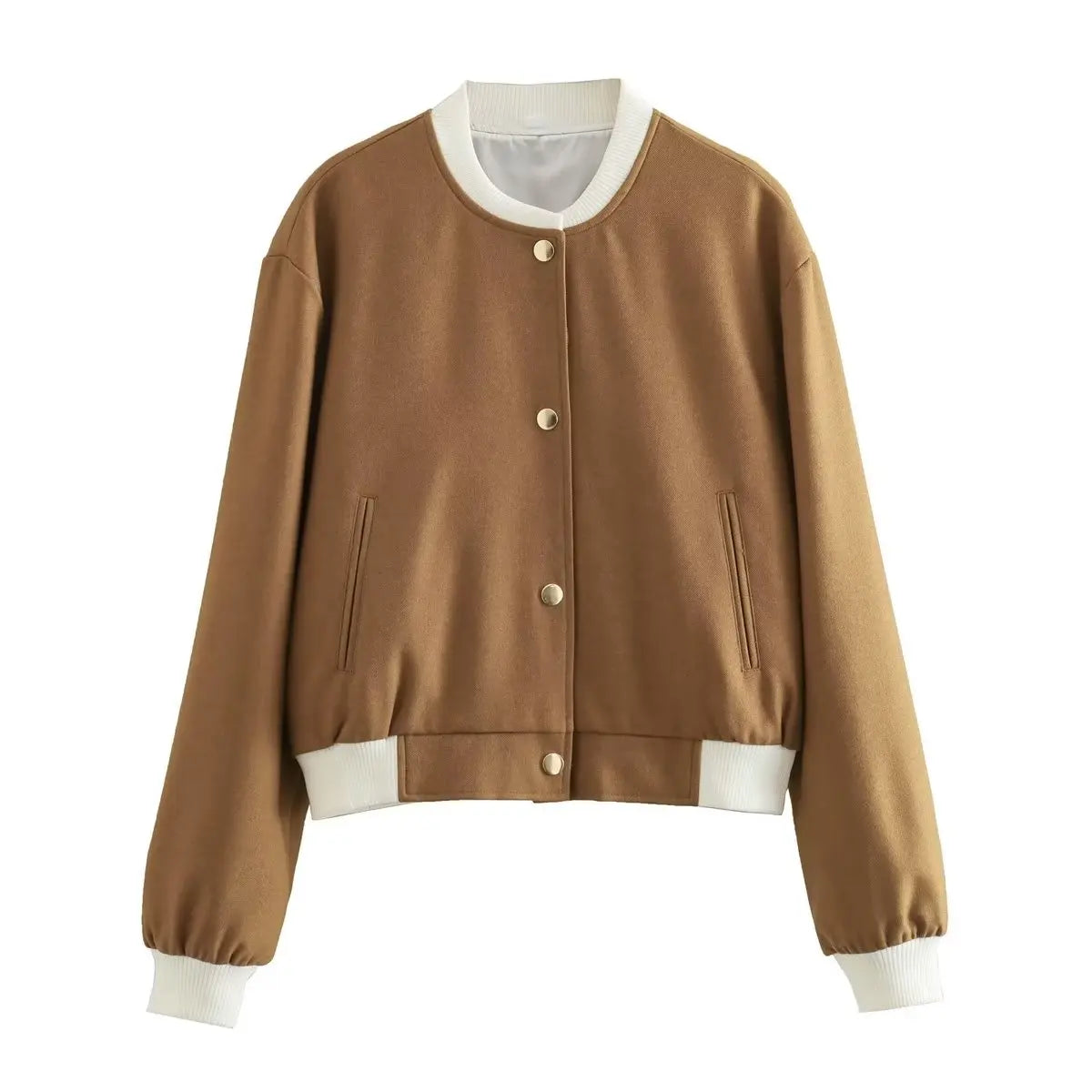 Bomber Jackets - Classic Camel Bomber Lightweight Jacket