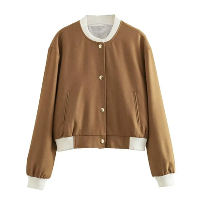 Bomber Jackets - Classic Camel Bomber Lightweight Jacket