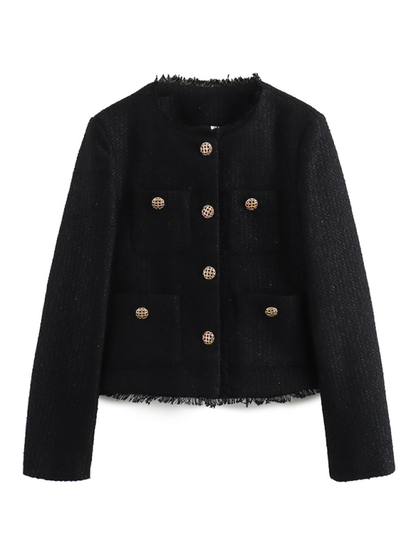 Bouclé Jackets- Elegant Bouclé Jacket – Your Go-To for Every Season- - Pekosa Women Fashion