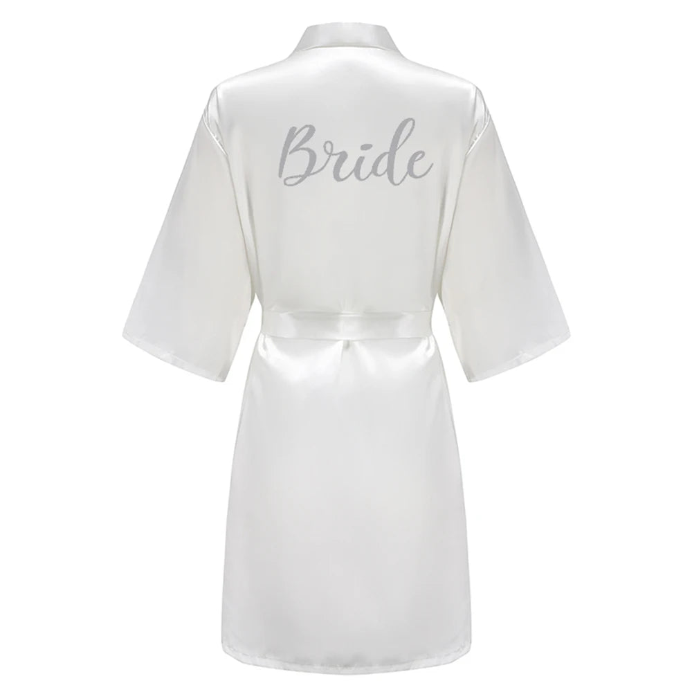 Bridal Party - Bridal Party Custom Satin Robes for After Party Weddings