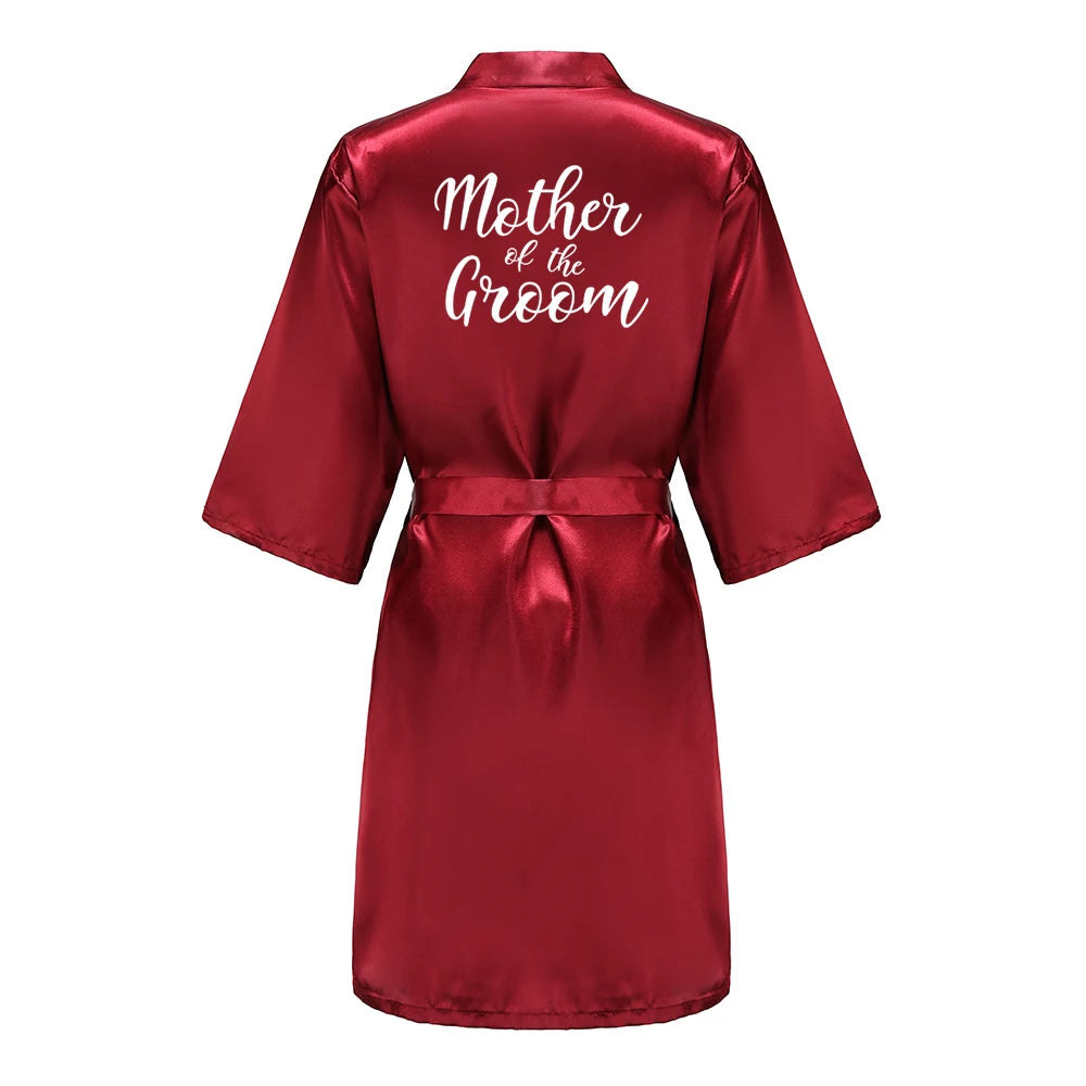 Bridal Party - Bridal Party Custom Satin Robes for After Party Weddings