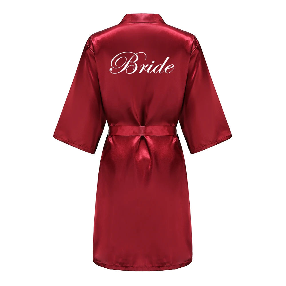 Bridal Party - Bridal Party Custom Satin Robes for After Party Weddings