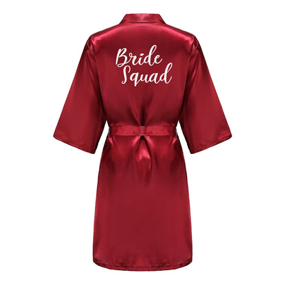 Bridal Party - Bridal Party Custom Satin Robes for After Party Weddings