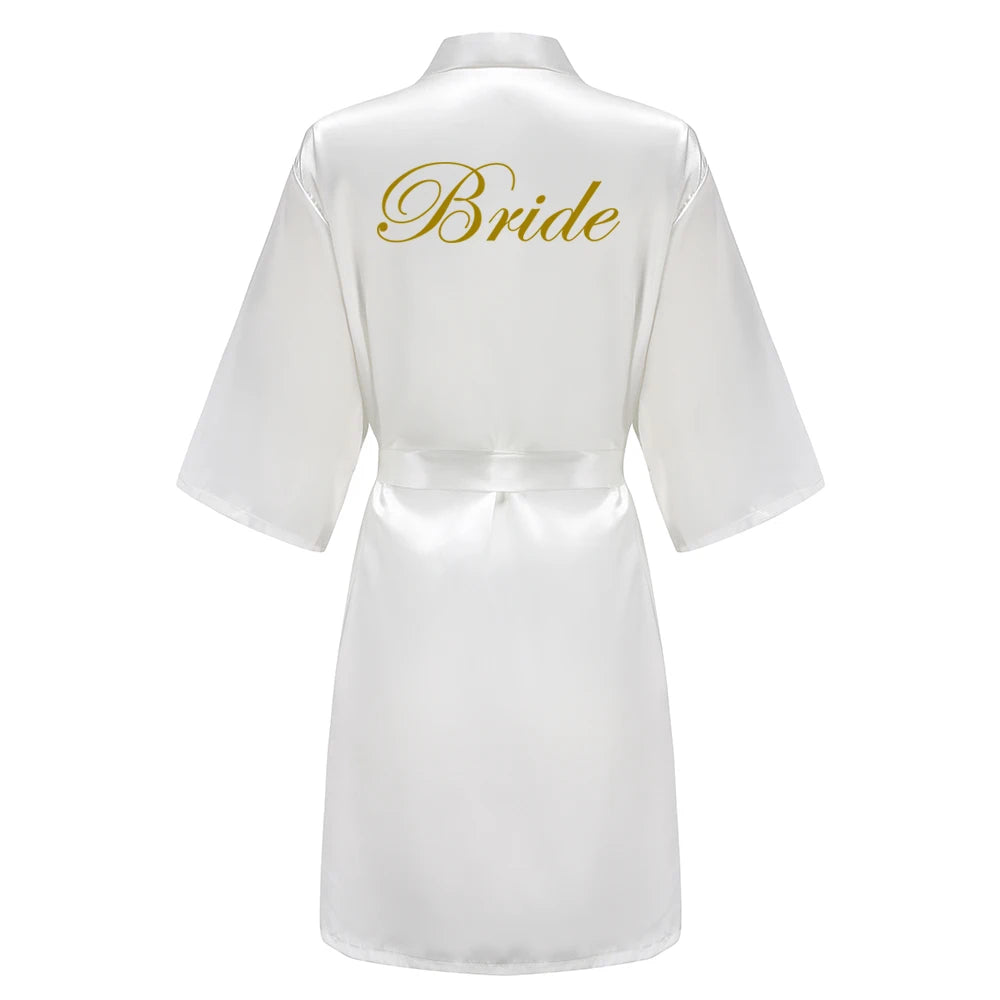 Bridal Party - Bridal Party Custom Satin Robes for After Party Weddings