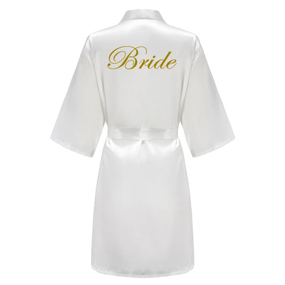 Bridal Party - Bridal Party Custom Satin Robes for After Party Weddings