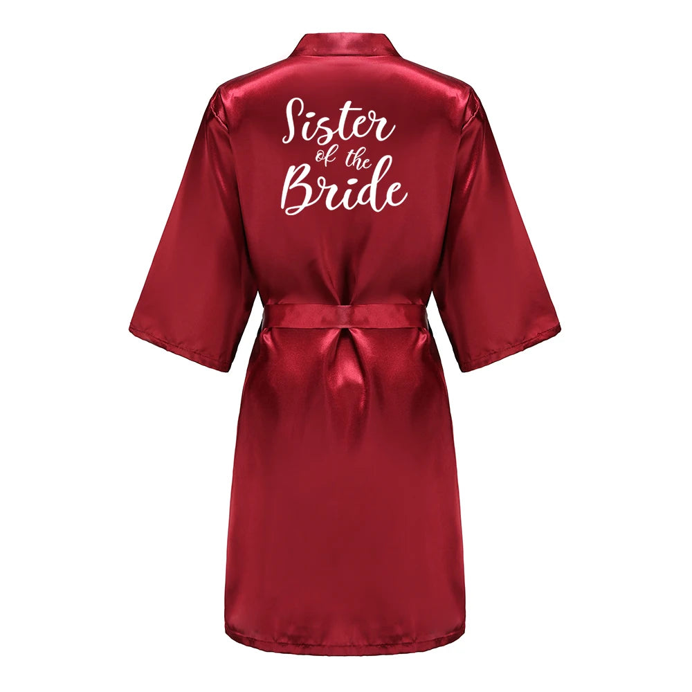 Bridal Party - Bridal Party Custom Satin Robes for After Party Weddings