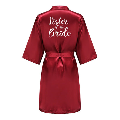 Bridal Party - Bridal Party Custom Satin Robes for After Party Weddings