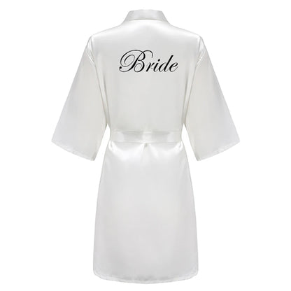 Bridal Party - Bridal Party Custom Satin Robes for After Party Weddings