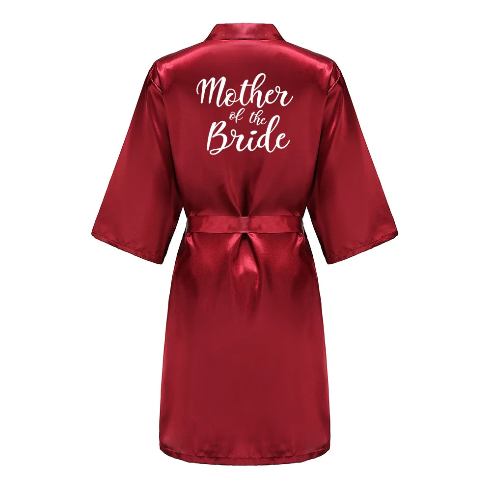 Bridal Party - Bridal Party Custom Satin Robes for After Party Weddings