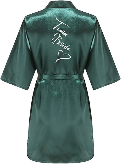 Bridal Shower Party - Custom Bride & Bridesmaid Team Robes