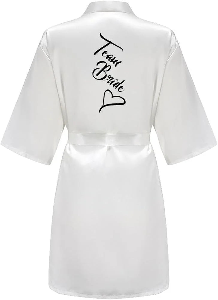 Bridal Shower Party - Custom Bride & Bridesmaid Team Robes