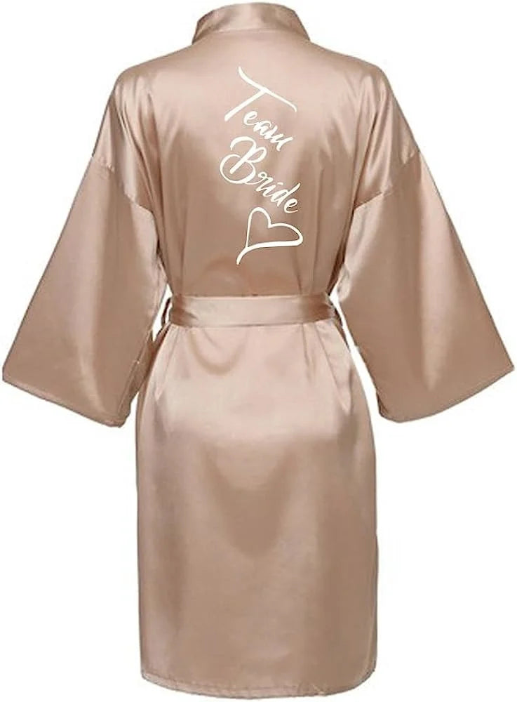 Bridal Shower Party - Custom Bride & Bridesmaid Team Robes