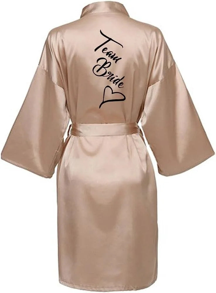 Bridal Shower Party - Custom Bride & Bridesmaid Team Robes