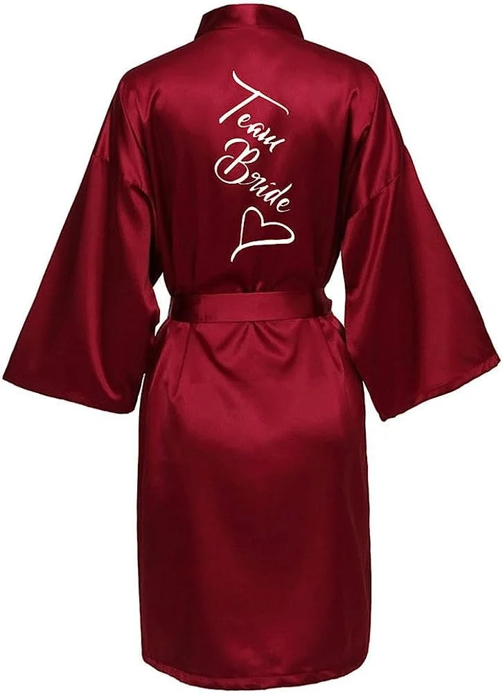 Bridal Shower Party - Custom Bride & Bridesmaid Team Robes