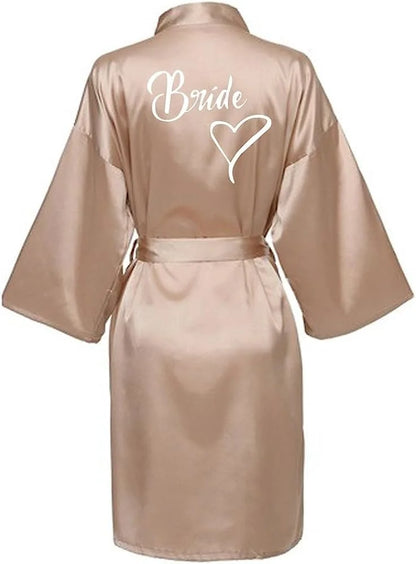 Bridal Shower Party - Custom Bride & Bridesmaid Team Robes