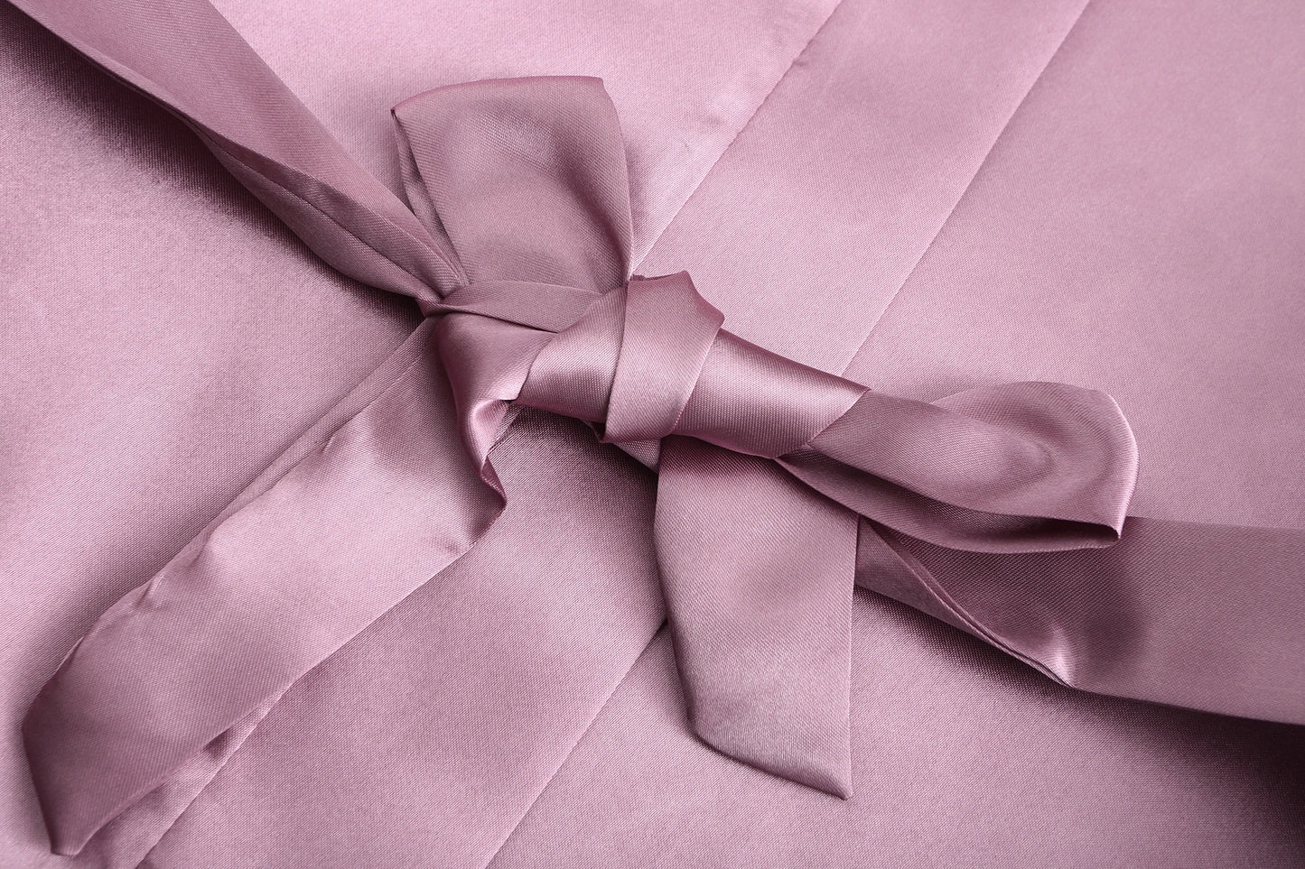 Bridal Shower Party - Custom Rose Pink Satin Wedding Robe – Bride and Team Edition