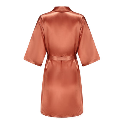 Bridal Shower Party - Personalized Metallic Copper Bridal Party Robes