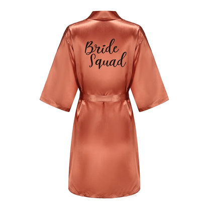 Bridal Shower Party - Personalized Metallic Copper Bridal Party Robes