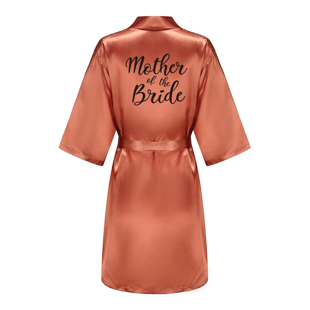 Bridal Shower Party - Personalized Metallic Copper Bridal Party Robes