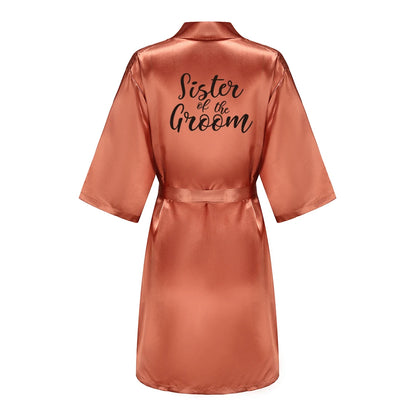 Bridal Shower Party - Personalized Metallic Copper Bridal Party Robes