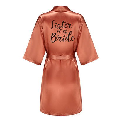 Bridal Shower Party - Personalized Metallic Copper Bridal Party Robes