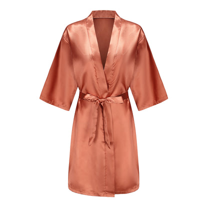 Bridal Shower Party - Personalized Metallic Copper Bridal Party Robes