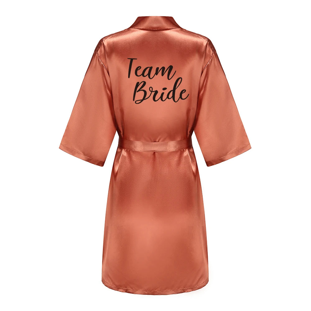 Bridal Shower Party - Personalized Metallic Copper Bridal Party Robes