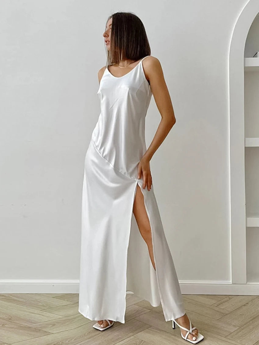 Bridal Sleepwear - Wedding Night Satin Dress Bridal Sleepwear