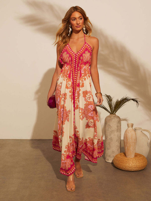 Cami Dresses - Bohemian Midi Dress Vacation Sundress