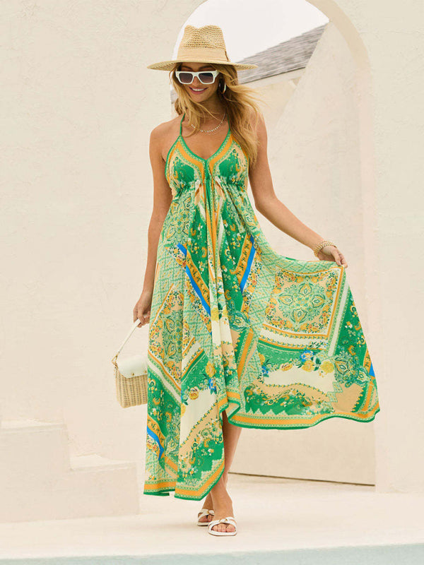 Cami Dresses - Bohemian Midi Dress Vacation Sundress