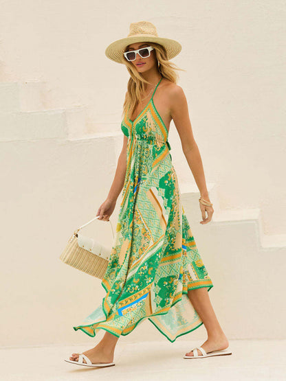 Cami Dresses - Bohemian Midi Dress Vacation Sundress