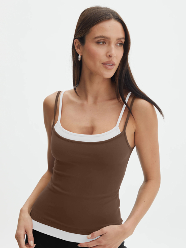 Cami Tops - Dual-Strap Athletic Top - Workout Cami