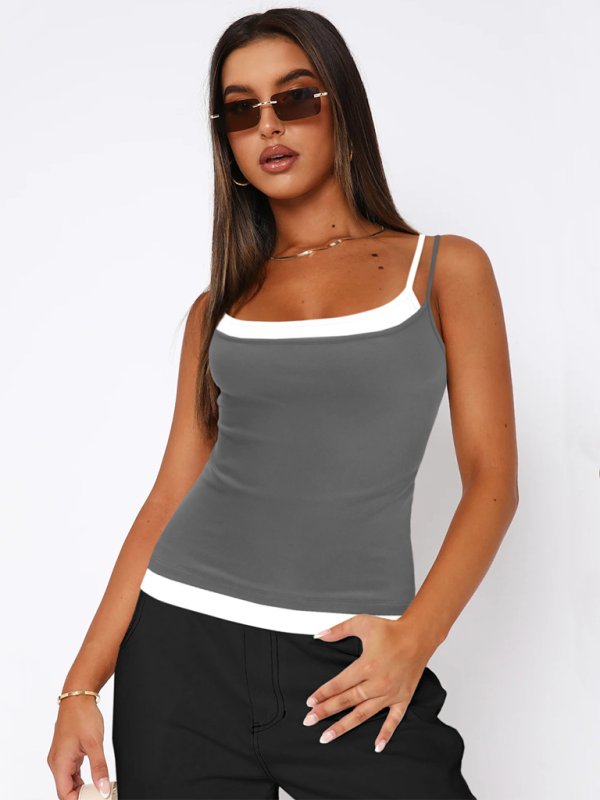 Cami Tops - Dual-Strap Athletic Top - Workout Cami