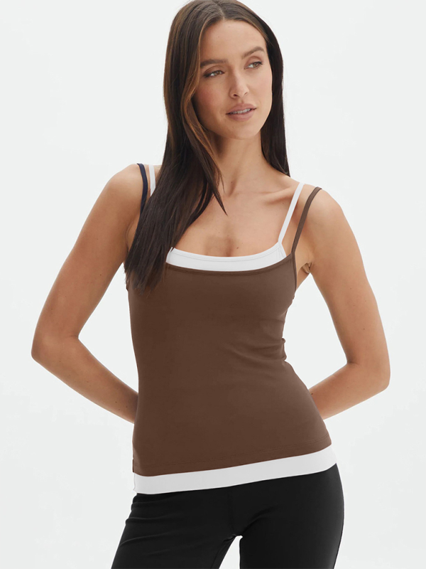 Cami Tops - Dual-Strap Athletic Top - Workout Cami