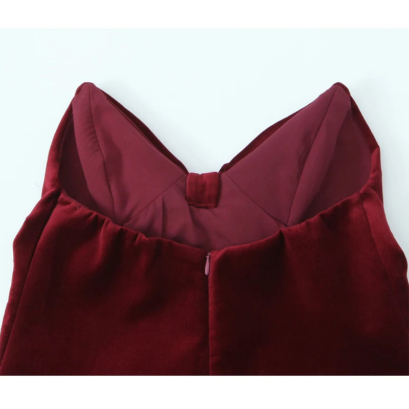 Cami Tops - Velvet Cami with Statement Knot