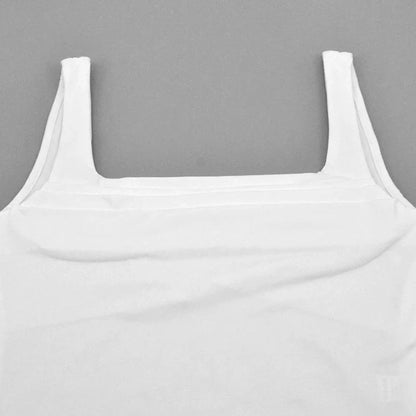 Cami Tops- Women Solid Square Neck Sleeveless Top- - Pekosa Women Fashion