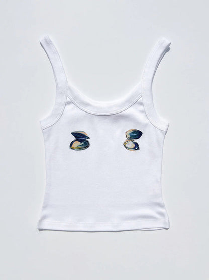 Women's Ocean Print Cami Top for Beachy Days