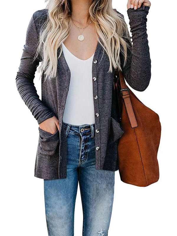 Cardigans- Boyfriend Cardigan for Casual Outings Fall Layering