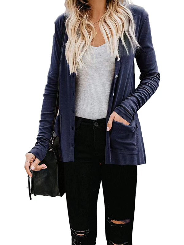 Cardigans- Boyfriend Cardigan for Casual Outings Fall Layering