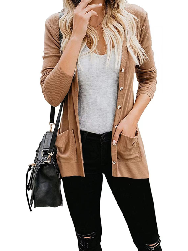 Cardigans- Boyfriend Cardigan for Casual Outings Fall Layering