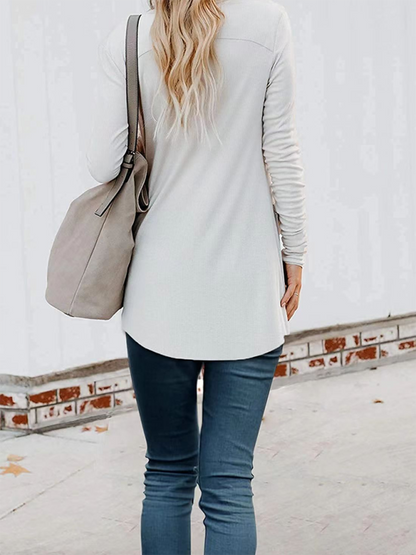 Cardigans- Boyfriend Cardigan for Casual Outings Fall Layering